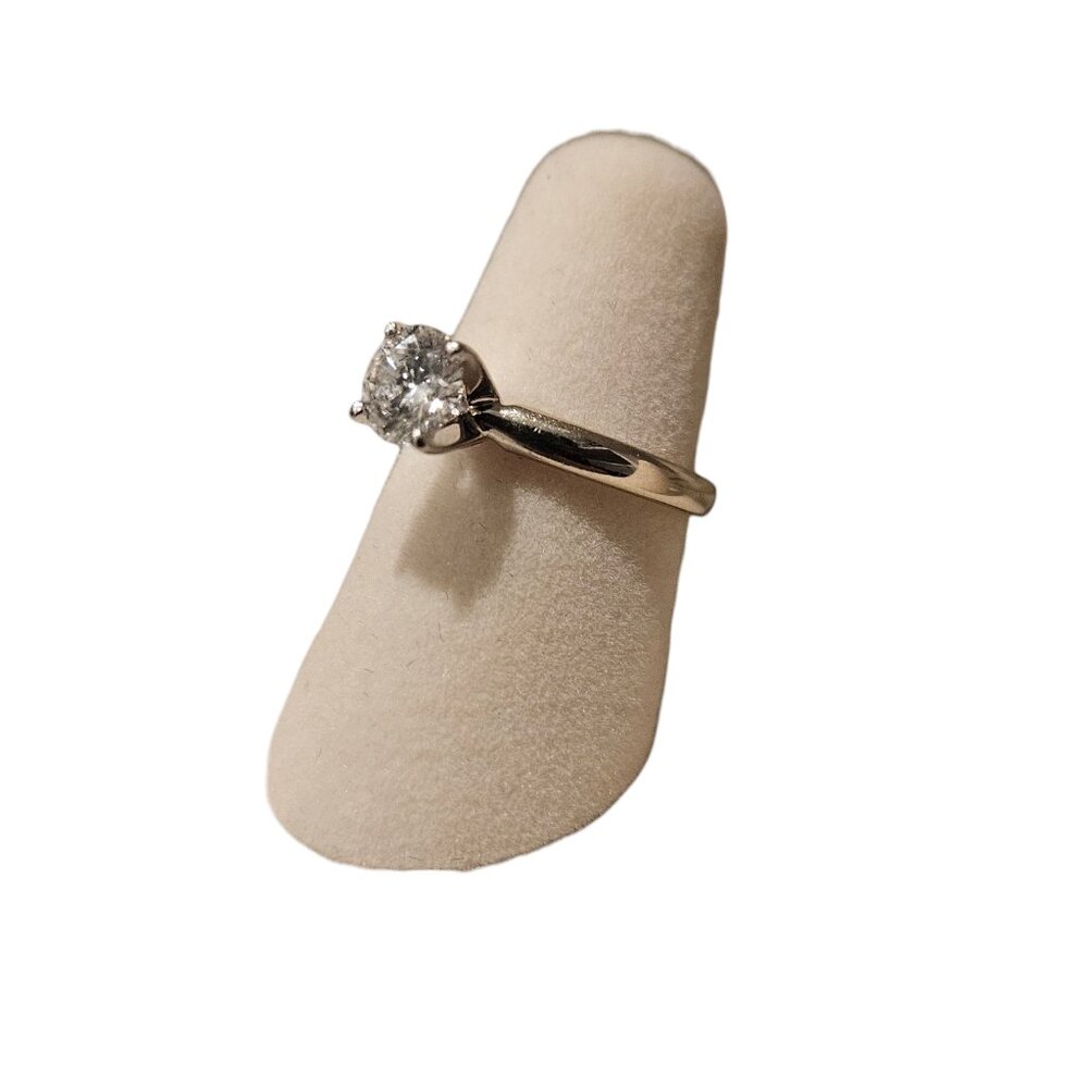 Leo Platinum 14K Solitaire .7ct Diamond Engagement Ring Retail At Over $5,900 - Picture 8 of 15